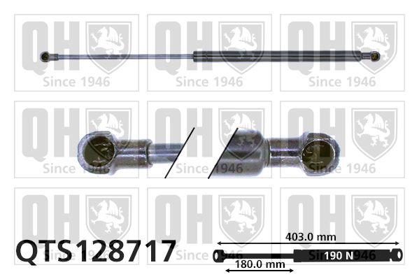 QUINTON HAZELL Газовая пружина, крышка багажник QTS128717